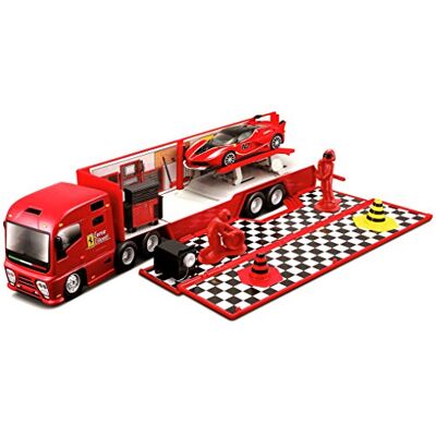 Bburago BURAGO A1101817 Véhicules miniatures Camon Ferrari Race & Play Stand de course Bburago BURAGO A1101817 Véhicules miniatures Camon Ferrari Race & Play Stand de course