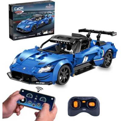 Jamara 402936 CADA Maserati GT2 1:14 2,4 GHz Briques bleues télécommandées via l'application 549 pièces Jouet technique pour enfants Idée cadeau pour garçons à partir de 6 ans Jamara 402936 CADA Maserati GT2 1:14 2,4 GHz Briques bleues télécommandées via l'application 549 pièces Jouet technique pour enfants Idée cadeau pour garçons à partir de 6 ans