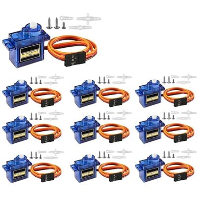 DollaTek 10 Pcs SG90 Mini Analog Gear Micro Servo 9g Pour RC Avion Hélicoptère DollaTek 10 Pcs SG90 Mini Analog Gear Micro Servo 9g Pour RC Avion Hélicoptère