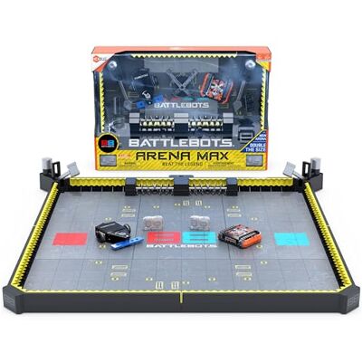 HEXBUG BattleBots Arena Max, Jouets Robots télécommandés pour Enfants avec Plus de 30 pièces, Jouets STEM pour garçons et Filles à partir de 8 Ans, Piles incluses HEXBUG BattleBots Arena Max, Jouets Robots télécommandés pour Enfants avec Plus de 30 pièces, Jouets STEM pour garçons et Filles à partir de 8 Ans, Piles incluses