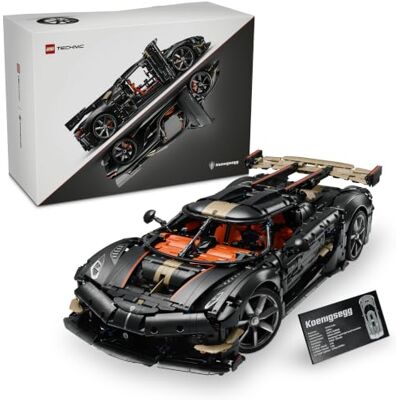 Lego Technic Megacar Sadair's Spear de Koenigsegg Maquette de Voiture pour Adulte Set STEM avec Moteur V8, Suspension Triplex & Mode Fantôme Idée Cadeau pour Fan de Sport Automobile 42232 Lego Technic Megacar Sadair's Spear de Koenigsegg Maquette de Voiture pour Adulte Set STEM avec Moteur V8, Suspension Triplex & Mode Fantôme Idée Cadeau pour Fan de Sport Automobile 42232