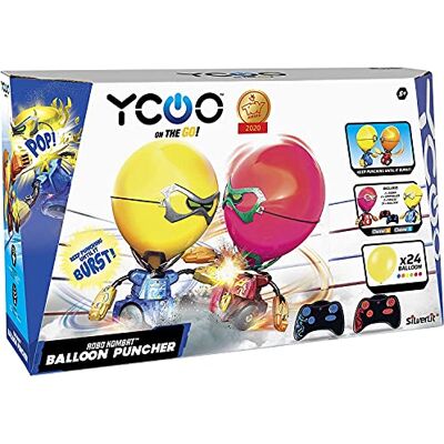 YCOO par Silverlit Robot Kombat Ballon télécommandé 14 cm Pack 2 Robots Explose la tête de Ton adversaire ! Jouet avec Effets sonores Et Lumineux. 88038 YCOO par Silverlit Robot Kombat Ballon télécommandé 14 cm Pack 2 Robots Explose la tête de Ton adversaire ! Jouet avec Effets sonores Et Lumineux. 88038