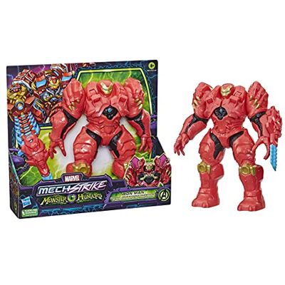 Hasbro Marvel Avengers Mech Strike Monster Hunters Hunter Suit Iron Man Toy Figurine de luxe à l'échelle 20 cm, à partir de 4 ans, multicolore (F5073) Hasbro Marvel Avengers Mech Strike Monster Hunters Hunter Suit Iron Man Toy Figurine de luxe à l'échelle 20 cm, à partir de 4 ans, multicolore (F5073)
