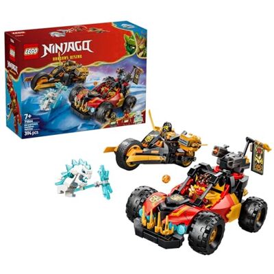 Lego NINJAGO Véhicules Combinables de Kai et Cole Jouet Voiture de Ninja, Moto, 3 Minifigurines dont Kai & Cole avec Katanas Idée Cadeau pour Garçon 7 ans ou Fan du Soulèvement des Dragons 71864 Lego NINJAGO Véhicules Combinables de Kai et Cole Jouet Voiture de Ninja, Moto, 3 Minifigurines dont Kai & Cole avec Katanas Idée Cadeau pour Garçon 7 ans ou Fan du Soulèvement des Dragons 71864