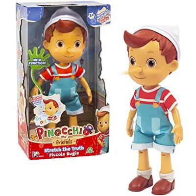 Giochi Preziosi Pinocchio PNH12000 Poupée articulée de 32 cm avec fonction du nez qui s'allonge quand il dit un mensonge, pour enfants à partir de 3 ans Giochi Preziosi Pinocchio PNH12000 Poupée articulée de 32 cm avec fonction du nez qui s'allonge quand il dit un mensonge, pour enfants à partir de 3 ans