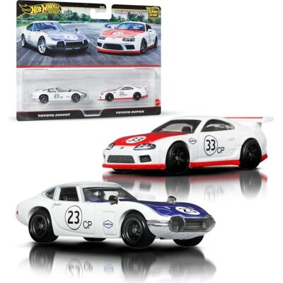 Hot Wheels Coffret Car Culture Premium 2 véhicules, assortiments Uniques à l’échelle 1/64, pneus Real Riders, châssis métal/métal, Jouet pour collectionneurs, JBL03 Hot Wheels Coffret Car Culture Premium 2 véhicules, assortiments Uniques à l’échelle 1/64, pneus Real Riders, châssis métal/métal, Jouet pour collectionneurs, JBL03