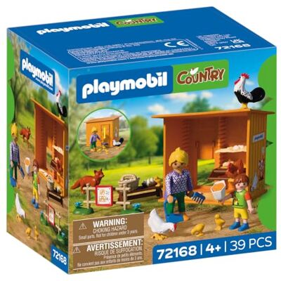 Playmobil Country Poulailler Étable avec poules, poussins, renard et coin vente Pour les enfants à partir de 4 ans 72168 Playmobil Country Poulailler Étable avec poules, poussins, renard et coin vente Pour les enfants à partir de 4 ans 72168