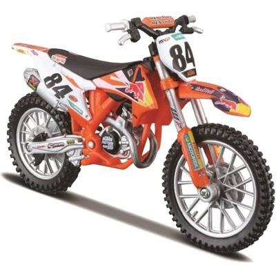 Bburago WRB KTM Cycle – KTM 450 SX-F Factory Edition (2018) – Échelle 1/18 – Réplique de moto moulée sous pression incroyablement détaillée Bburago WRB KTM Cycle – KTM 450 SX-F Factory Edition (2018) – Échelle 1/18 – Réplique de moto moulée sous pression incroyablement détaillée