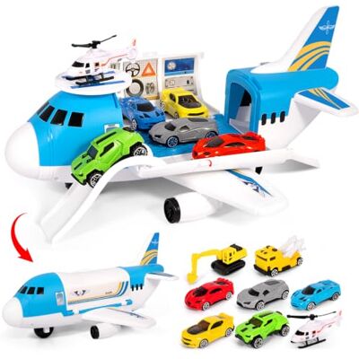 TOSUTO Jouet d'avion 23 en 1, kit de jeu, avion, jouet pour enfants, pour enfants de 3 ans et plus, pour garçons et filles TOSUTO Jouet d'avion 23 en 1, kit de jeu, avion, jouet pour enfants, pour enfants de 3 ans et plus, pour garçons et filles
