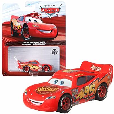 Mattel Choix de véhicules de style voiture de course Disney Cars Die Cast 1:55 Voiture, Type : Lightning McQueen Mattel Choix de véhicules de style voiture de course Disney Cars Die Cast 1:55 Voiture, Type : Lightning McQueen