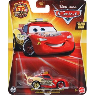 Disney Cars Mattel 2025 Ressorts de radiateur moulés sous pression Échelle 1:55 Race & Rescue Lightning McQueen Disney Cars Mattel 2025 Ressorts de radiateur moulés sous pression Échelle 1:55 Race & Rescue Lightning McQueen