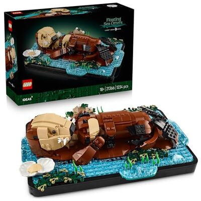 Lego Ideas Les Loutres Câlines Set de Construction pour Adulte Maquette 3D avec Figurines d'Animaux Loutre & son Bébé Décoration Chambre ou Étagère DIY Loisirs Créatifs Idée Cadeau 21366 Lego Ideas Les Loutres Câlines Set de Construction pour Adulte Maquette 3D avec Figurines d'Animaux Loutre & son Bébé Décoration Chambre ou Étagère DIY Loisirs Créatifs Idée Cadeau 21366