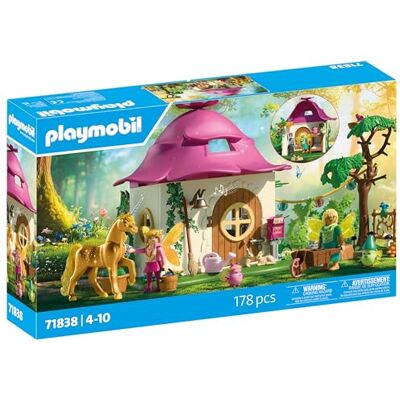 Playmobil Magic Unicorns 71838 Maison de fée avec licorne dorée et écurie avec guirlande lumineuse pour des nuits magiques Jouet créatif pour enfants à partir de 4 ans Playmobil Magic Unicorns 71838 Maison de fée avec licorne dorée et écurie avec guirlande lumineuse pour des nuits magiques Jouet créatif pour enfants à partir de 4 ans