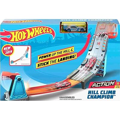 Hot Wheels Action Coffret Rampe de Folie, fourni avec Une Petite Voiture, Jouet pour Enfant, GBF83 Hot Wheels Action Coffret Rampe de Folie, fourni avec Une Petite Voiture, Jouet pour Enfant, GBF83