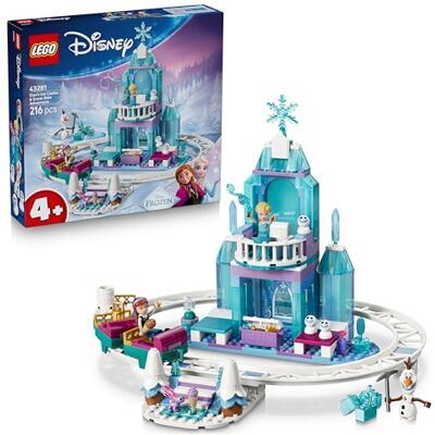 Lego ǀ Disney La Reine des Neiges Le Château de Glace et la Piste Enneigée d’Elsa Mini-Poupées Anna & Elsa, Figurine d'Olaf, Circuit de Train & Traîneaux Cadeau pour Fille dès 4 ans 43281 Lego ǀ Disney La Reine des Neiges Le Château de Glace et la Piste Enneigée d’Elsa Mini-Poupées Anna & Elsa, Figurine d'Olaf, Circuit de Train & Traîneaux Cadeau pour Fille dès 4 ans 43281
