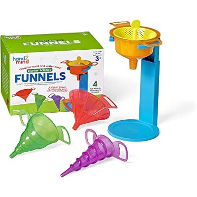 hand2mind Learning Resources Entonnoirs Starter Science, matériel de laboratoire scientifique, jouets de table de jeux d’eau, jouets de jeu sensoriel, kits scientifiques éducatifs, kit de chimie pour enfants 3+ hand2mind Learning Resources Entonnoirs Starter Science, matériel de laboratoire scientifique, jouets de table de jeux d’eau, jouets de jeu sensoriel, kits scientifiques éducatifs, kit de chimie pour enfants 3+