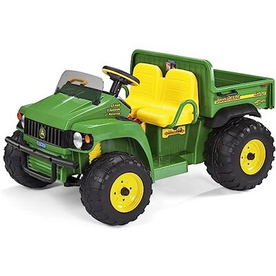 Peg Perego John Deere Gator HPX 12 V pour enfant, tracteur électrique, vert et jaune Peg Perego John Deere Gator HPX 12 V pour enfant, tracteur électrique, vert et jaune
