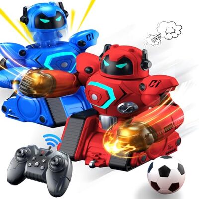 OBEST Robot télécommandé pour enfants, jeu de boxe, mode de combat de football, mode de combat duel, pare-chocs, voiture, son et lumières LED, jouet pour garçons et filles OBEST Robot télécommandé pour enfants, jeu de boxe, mode de combat de football, mode de combat duel, pare-chocs, voiture, son et lumières LED, jouet pour garçons et filles