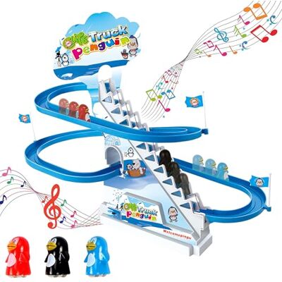 ARSUK Jouet Musical Pingouin Penguin Race Game avec Lumières LED Clignotantes et Musique, Manchot Jouets Jeux Amusants pour Tout-Petits et Enfants ARSUK Jouet Musical Pingouin Penguin Race Game avec Lumières LED Clignotantes et Musique, Manchot Jouets Jeux Amusants pour Tout-Petits et Enfants