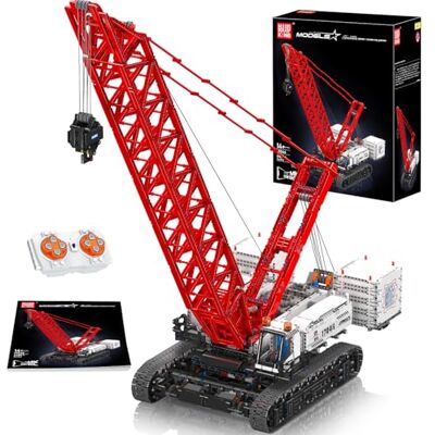 Mould King Technik 17046 Technik Ensemble de blocs de construction robustes pour grue sur chenilles, modèle de grue sur chenilles Wacker 16000 avec 5 moteurs, technologie télécommandée (4494 pièces + Mould King Technik 17046 Technik Ensemble de blocs de construction robustes pour grue sur chenilles, modèle de grue sur chenilles Wacker 16000 avec 5 moteurs, technologie télécommandée (4494 pièces +