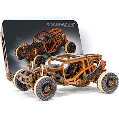 WOODEN.CITY Buggy Limited Edition Kits De Maquettes en Bois 3D pour Adultes pour Construire des Voitures Puzzles en Bois pour Adultes Casse-Tête Modèle De Voiture pour Adolescents 140 Pièces WOODEN.CITY Buggy Limited Edition Kits De Maquettes en Bois 3D pour Adultes pour Construire des Voitures Puzzles en Bois pour Adultes Casse-Tête Modèle De Voiture pour Adolescents 140 Pièces
