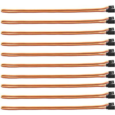 POFET 10 pièces 50cm JR Style câble d'extension servo 3 broches câble d'extension 22AWG 60 fils connecteur prise Futaba JR pour avion RC POFET 10 pièces 50cm JR Style câble d'extension servo 3 broches câble d'extension 22AWG 60 fils connecteur prise Futaba JR pour avion RC