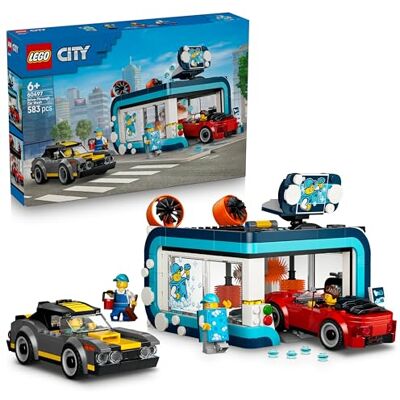 Lego City La Station de Lavage Automatique Jouet de Construction Maquettes de Voitures, Fonction Nettoyage & 4 Minifigurines avec Accessoires Cadeau d'Anniversaire pour Garçon dès 6 ans 60497 Lego City La Station de Lavage Automatique Jouet de Construction Maquettes de Voitures, Fonction Nettoyage & 4 Minifigurines avec Accessoires Cadeau d'Anniversaire pour Garçon dès 6 ans 60497