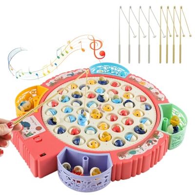 Aischens Jeux de Pêche Électriques, Jeu de Pêche à la Ligne avec 55 Poissons et 8 Cannes à Pêche, Jouet de Pêche Musical avec Plateforme, Jeu Magnétique Cadeau pour Enfant Garçons Filles 3-6 Ans Aischens Jeux de Pêche Électriques, Jeu de Pêche à la Ligne avec 55 Poissons et 8 Cannes à Pêche, Jouet de Pêche Musical avec Plateforme, Jeu Magnétique Cadeau pour Enfant Garçons Filles 3-6 Ans