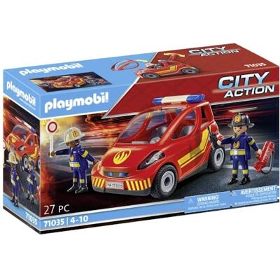 Playmobil City Action 71035 Petite voiture de pompier avec pare-brise amovible à partir de 4 ans Playmobil City Action 71035 Petite voiture de pompier avec pare-brise amovible à partir de 4 ans