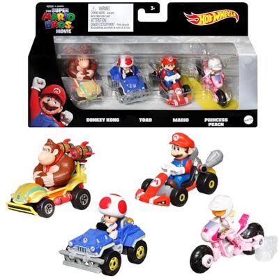 Hot Wheels Mattel Mario Kart Die-Cast 4-Pack Assortment (Nintendo) Hot Wheels Mattel Mario Kart Die-Cast 4-Pack Assortment (Nintendo)