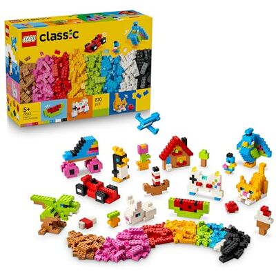 Lego Classic Briques Créatives Colorées Jouet de Construction Motricité Fine Figurines d'Animaux, Dinosaures, Avion & Voiture Cadeau d'Anniversaire pour Garçon ou Fille dès 5 ans 11045 Lego Classic Briques Créatives Colorées Jouet de Construction Motricité Fine Figurines d'Animaux, Dinosaures, Avion & Voiture Cadeau d'Anniversaire pour Garçon ou Fille dès 5 ans 11045