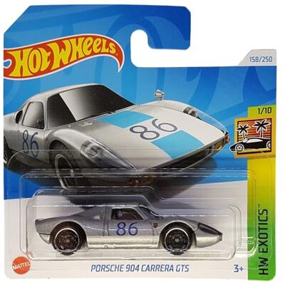 Hot Wheels Porsche 904 Carrera GTS HW Exotics 1/10 HRY73 Carte courte Argent métallisé Mattel 2024 1:64 Hot Wheels Porsche 904 Carrera GTS HW Exotics 1/10 HRY73 Carte courte Argent métallisé Mattel 2024 1:64