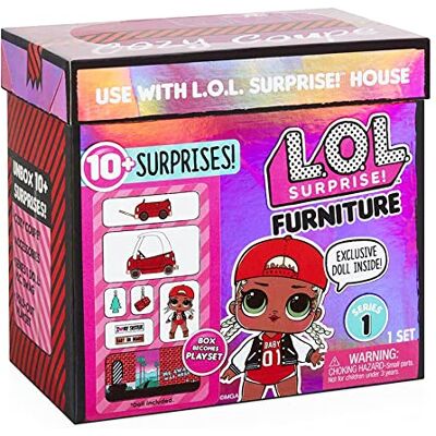 L.O.L. Surprise! MGA- Meubles L.O.L Cozy Coupe avec poupée M.C. Swag et 10+ Surprises Toy, 564096E7C, Multicolore L.O.L. Surprise! MGA- Meubles L.O.L Cozy Coupe avec poupée M.C. Swag et 10+ Surprises Toy, 564096E7C, Multicolore