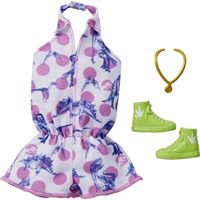 Barbie Fashions Ensemble complet de vêtements de poupée inspiré de la marque populaire Roxy, look complet avec tenue et accessoires pour poupées Cadeau pour enfants de 3 à 8 ans Barbie Fashions Ensemble complet de vêtements de poupée inspiré de la marque populaire Roxy, look complet avec tenue et accessoires pour poupées Cadeau pour enfants de 3 à 8 ans