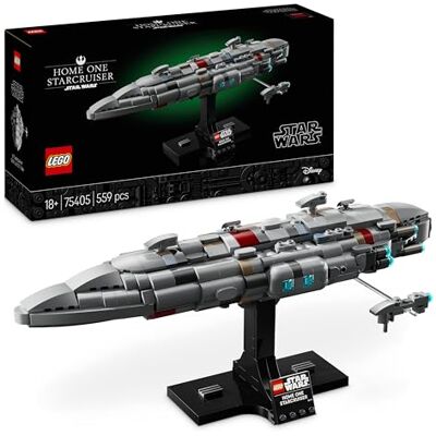 Lego Star Wars : Le Retour du Jedi Le Starcruiser Home One Vaisseau collector avec présentoir Inclut la frégate médicale Nebulon-B Idée de cadeau d'anniversaire pour adulte et adolescent 75405 Lego Star Wars : Le Retour du Jedi Le Starcruiser Home One Vaisseau collector avec présentoir Inclut la frégate médicale Nebulon-B Idée de cadeau d'anniversaire pour adulte et adolescent 75405