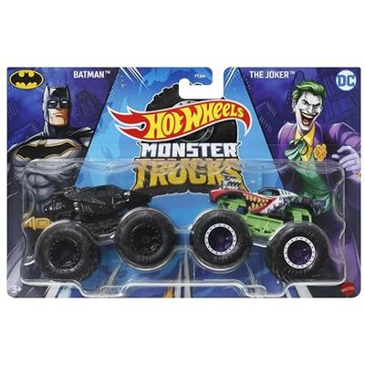 Hot Wheels Monster Trucks Batman vs The Joker Lot de 2 Hot Wheels Monster Trucks Batman vs The Joker Lot de 2