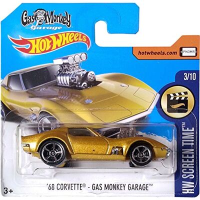 Hot Wheels 68 Corvette Gas Monkey Garage HW Screen Time 3/10 Hot Wheels 68 Corvette Gas Monkey Garage HW Screen Time 3/10