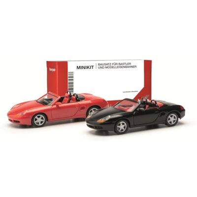 Herpa Kit de modélisme MiniKit Porsche Boxster S (2 pièces), miniature à l'échelle 1:87, pièce de collection, kit pour modélisme, plastique Herpa Kit de modélisme MiniKit Porsche Boxster S (2 pièces), miniature à l'échelle 1:87, pièce de collection, kit pour modélisme, plastique