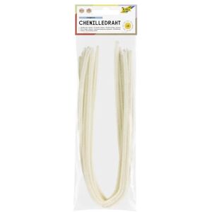 Folia - Lot de 10 Fils Chenille Chamois de 8 mm de diamètre et 50 cm de Long-Idéal pour Les Enfants pour bricoler des Animaux, des Figurines et d'autres Formes, 611101 Folia - Lot de 10 Fils Chenille Chamois de 8 mm de diamètre et 50 cm de Long-Idéal pour Les Enfants pour bricoler des Animaux, des Figurines et d'autres Formes, 611101