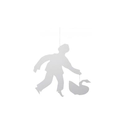 Flensted Mobiles Flensted Swan Man Mobile en carton, de couleur blanche, dimensions : hauteur : 10 cm, 688 Flensted Mobiles Flensted Swan Man Mobile en carton, de couleur blanche, dimensions : hauteur : 10 cm, 688