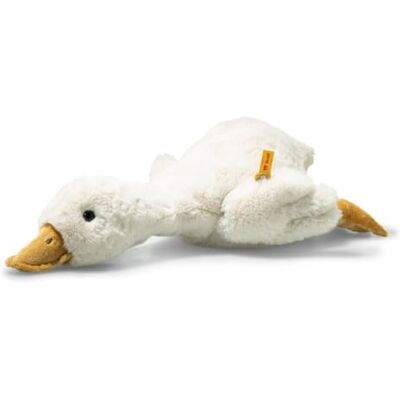 Steiff Gilda 075506 Doudou en forme d'oie avec yeux en plastique pour enfants garçons et filles Friends 47 cm Blanc Steiff Gilda 075506 Doudou en forme d'oie avec yeux en plastique pour enfants garçons et filles Friends 47 cm Blanc