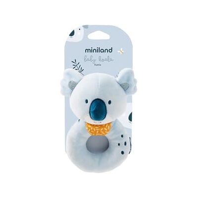 Miniland Hochet bébé : doux, léger et stimulant, idéal pour les premières découvertes sensorielles depuis la naissance (Koala) Miniland Hochet bébé : doux, léger et stimulant, idéal pour les premières découvertes sensorielles depuis la naissance (Koala)