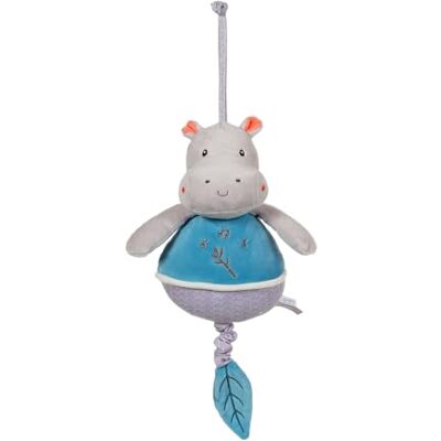Gipsy TOYS – HIPPOPOTAME – BOITE A MUSIQUE – PELUCHE MUSICALE GAMME « BAMBOO » 26 CM S/CARTE – BLEU ET GRIS – 1er AGE Gipsy TOYS – HIPPOPOTAME – BOITE A MUSIQUE – PELUCHE MUSICALE GAMME « BAMBOO » 26 CM S/CARTE – BLEU ET GRIS – 1er AGE