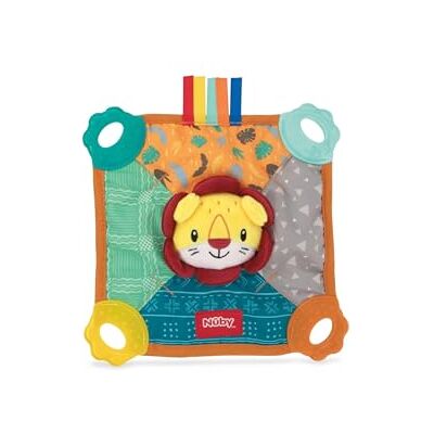 Nuby Doudou de Dentition en forme de Lion Multiples surfaces 3+ Mois Nuby Doudou de Dentition en forme de Lion Multiples surfaces 3+ Mois