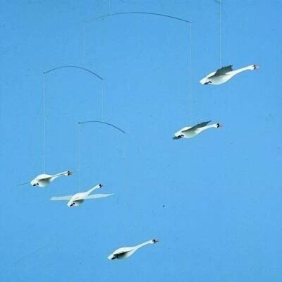 Flensted Mobiles Mobiles de chambre d'enfant, cygne scandinave Flensted Mobiles Mobiles de chambre d'enfant, cygne scandinave