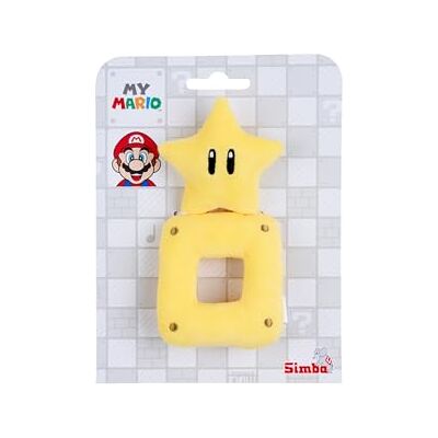 Simba My Mario Baby Hochet en peluche – 15,2 cm – Jouet sensoriel en forme d'étoile pour nourrissons Simba My Mario Baby Hochet en peluche – 15,2 cm – Jouet sensoriel en forme d'étoile pour nourrissons