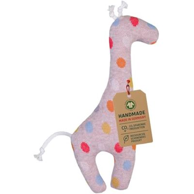 Efie Bio Hochet girafe Coton biologique (kbA), rempli de laine de mouton (kbT), hochet pour bébé, fait main Fabriqué en Allemagne Durable et lavable Certifié GOTS Efie Bio Hochet girafe Coton biologique (kbA), rempli de laine de mouton (kbT), hochet pour bébé, fait main Fabriqué en Allemagne Durable et lavable Certifié GOTS