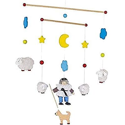 Goki 52902 mobile"Schäfer et ses cheminées de mouton", 12 pièces, multicolore Goki 52902 mobile"Schäfer et ses cheminées de mouton", 12 pièces, multicolore