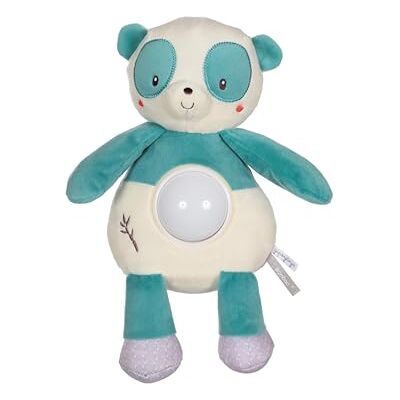 Gipsy TOYS – PANDA – VEILLEUSE – PELUCHE GAMME « BAMBOO » 26 CM S/CARTE – BLEU ET BEIGE – 1er AGE Gipsy TOYS – PANDA – VEILLEUSE – PELUCHE GAMME « BAMBOO » 26 CM S/CARTE – BLEU ET BEIGE – 1er AGE