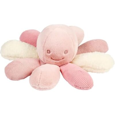 Nattou Lapidou Peluche pieuvre Avec hochet Pour nouveau-né Doudou pieuvre 26 cm Rose Nattou Lapidou Peluche pieuvre Avec hochet Pour nouveau-né Doudou pieuvre 26 cm Rose